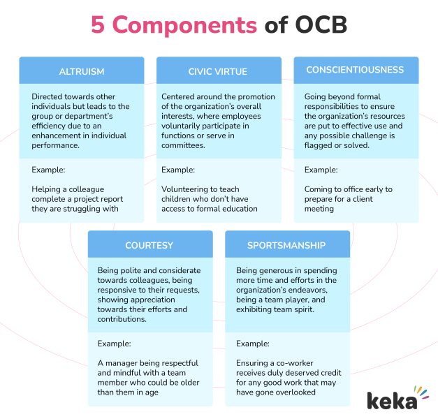 five components of ocb