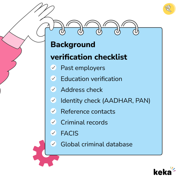 checklist for background verification 