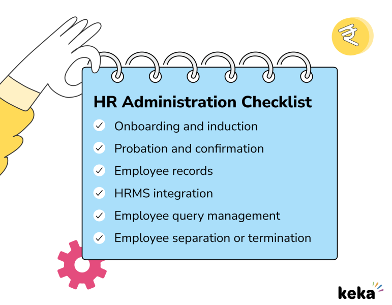 checklist for hr administration 