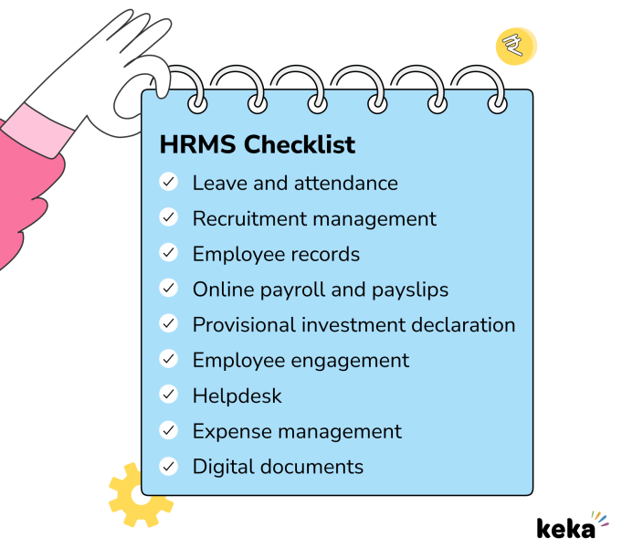 checklist for hrms