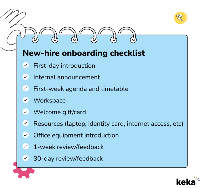 onboarding checklist for new hires