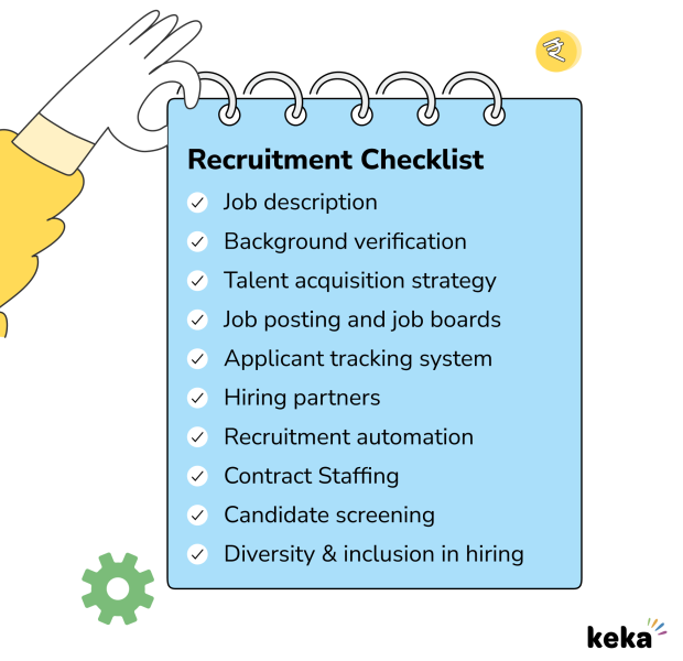 checklist for recruitment