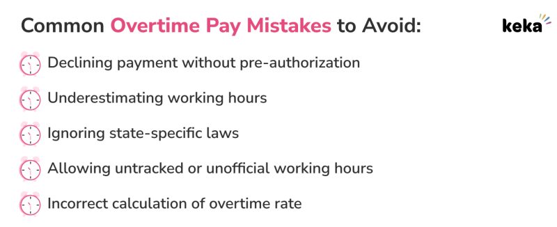 overtime pay calculation mistakes