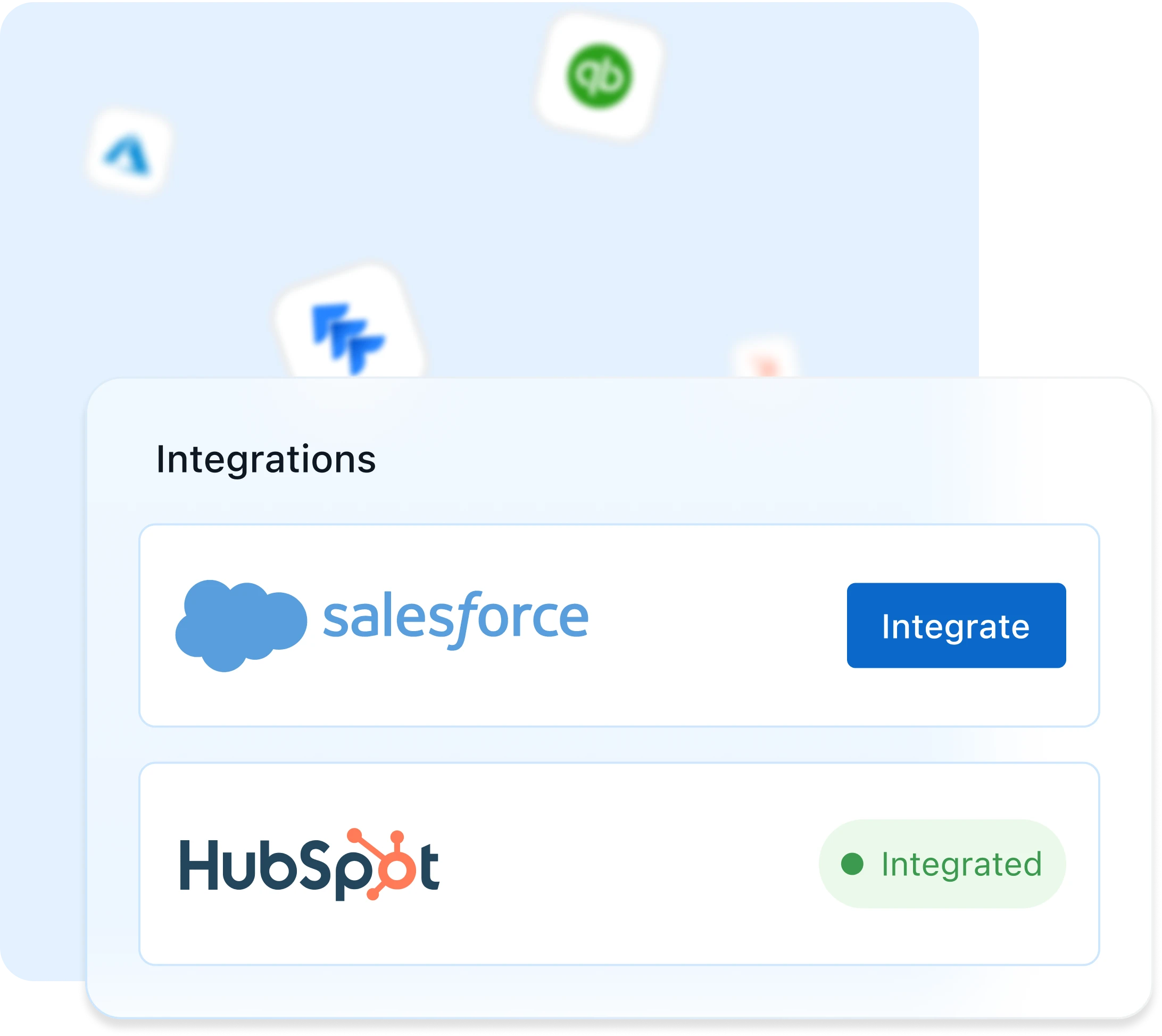 Integrate with your existing CRMs with ease